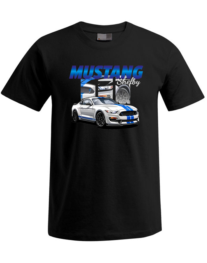 Pánské tričko Plus Size Mustang Shelby