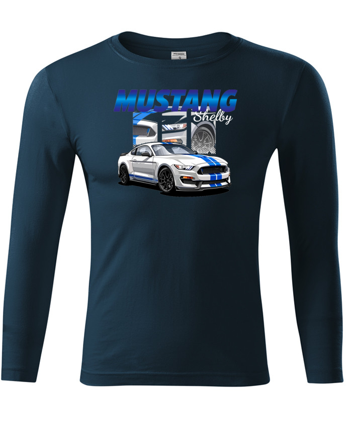 Tričko s dlouhým rukávem Mustang Shelby