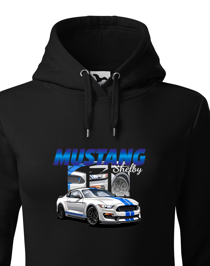 Dámská mikina s kapucí Mustang Shelby