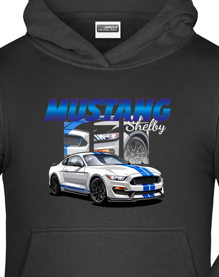 Dětská mikina s kapucí Mustang Shelby
