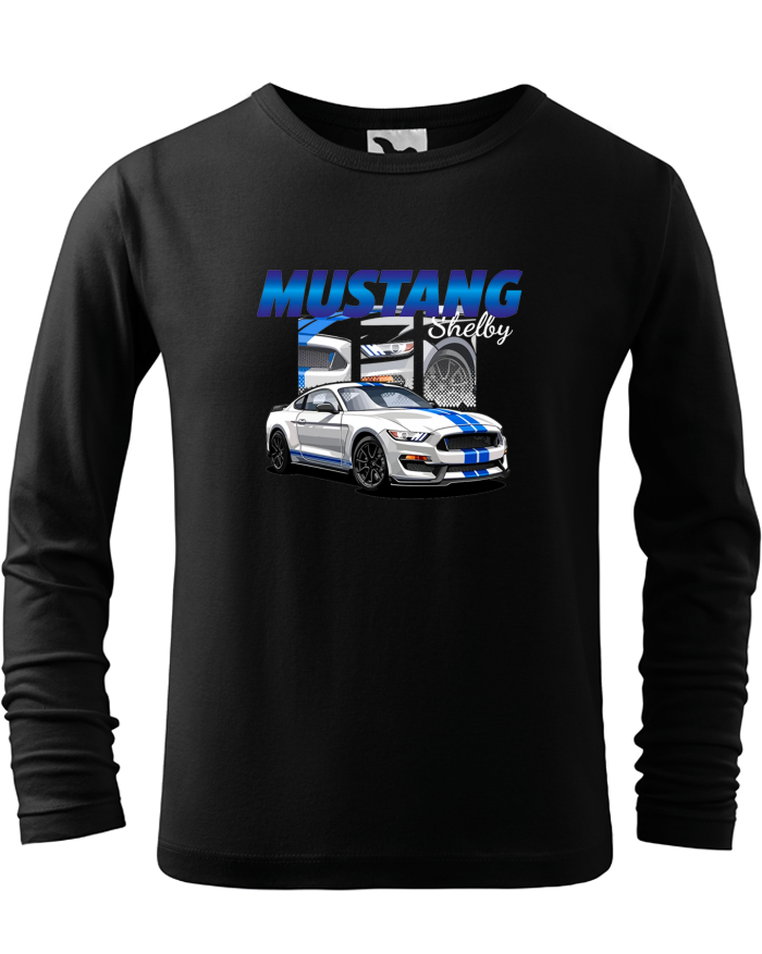 Dětské tričko s dlouhým rukávem Mustang Shelby