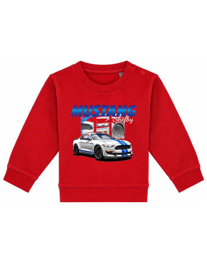 Dětská mikina pro nejmenší bez kapuce Mustang Shelby