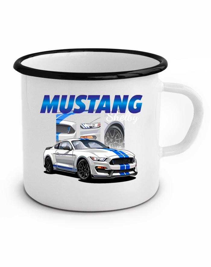 Plechový hrneček Mustang Shelby