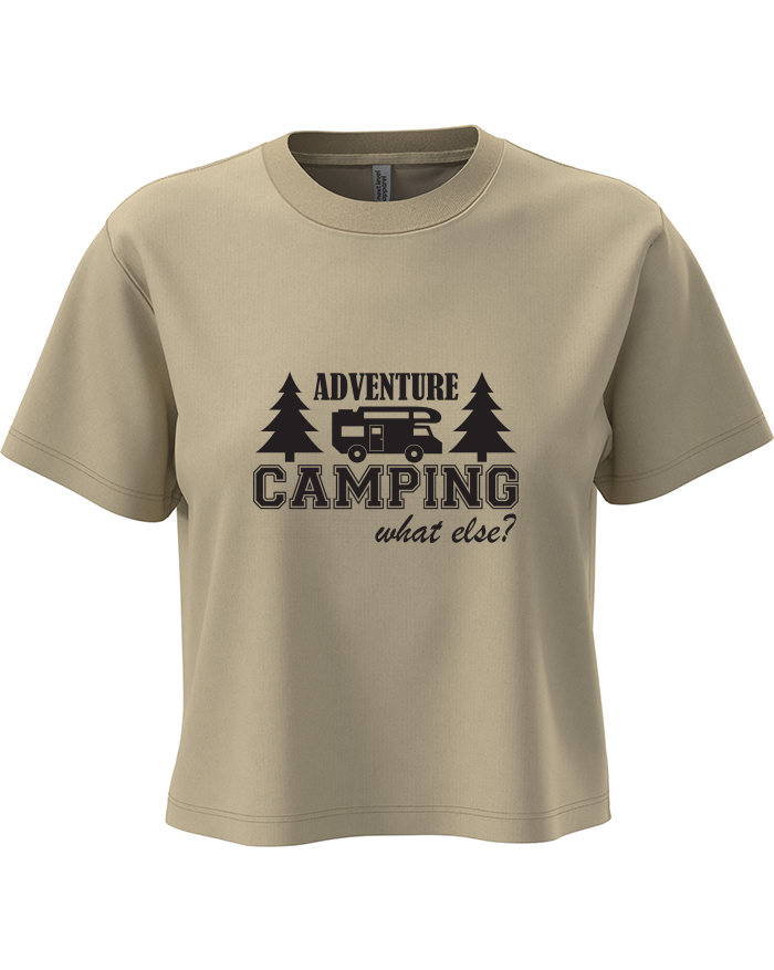 Dámský crop top Adventure Camping