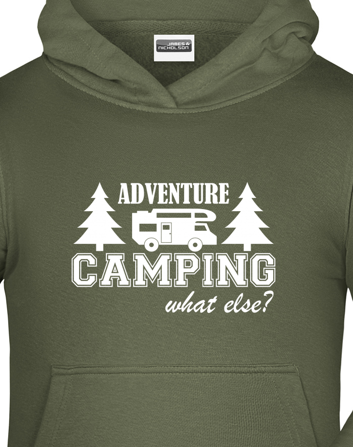 Dětská mikina s kapucí Adventure Camping