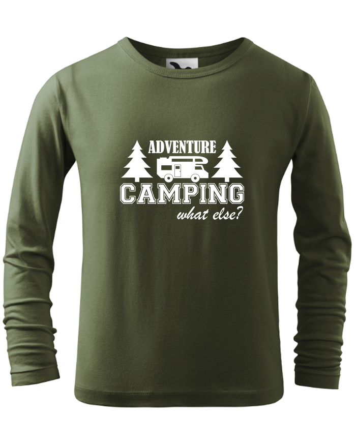 Dětské triko s dlouhým rukávem Adventure Camping