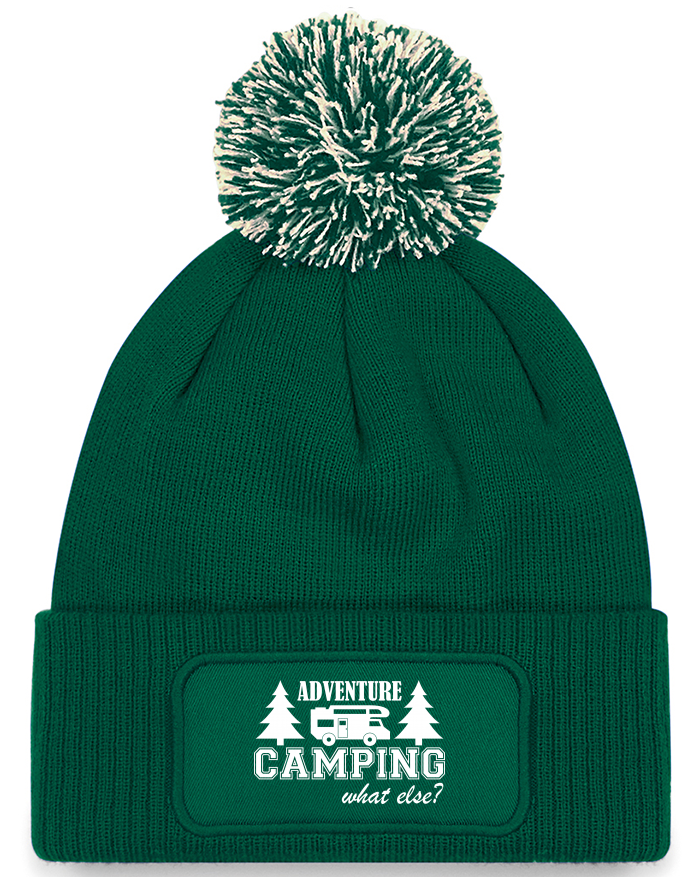 Pletená čepice s bambulí Adventure Camping