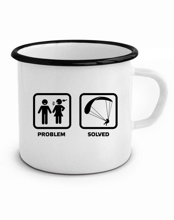 Plechový hrneček Paragliding Problem? Solved