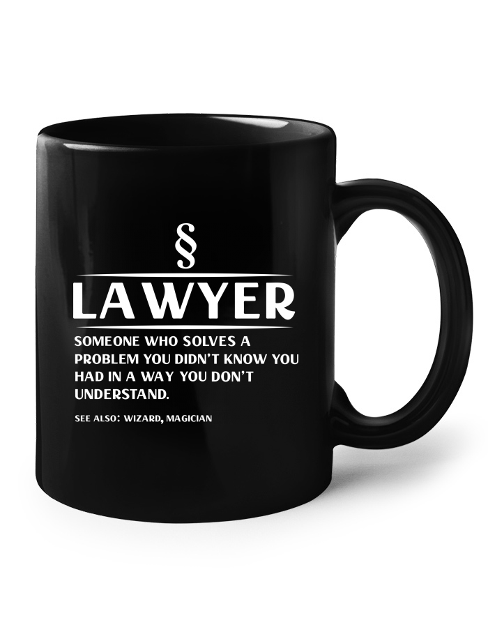 Keramický hrnek Lawyer – someone who solves a problem
