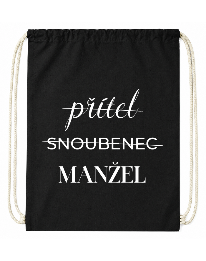 Bavlněný vak na záda Přítel - Snoubenec - Manžel