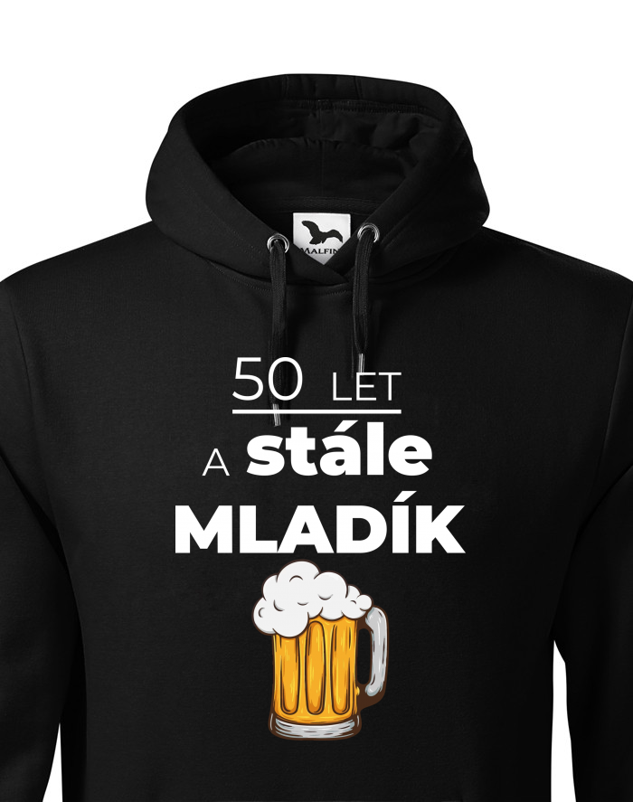 Pánská mikina s kapucí - 50 let a stále mladík