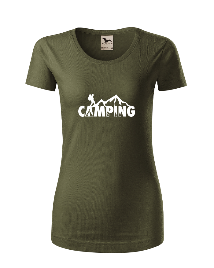 Dámské tričko z bio bavlny Camping