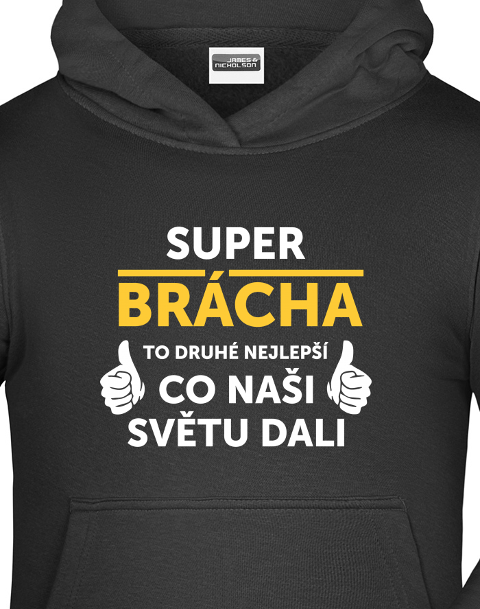 Dětská mikina s kapucí Super brácha