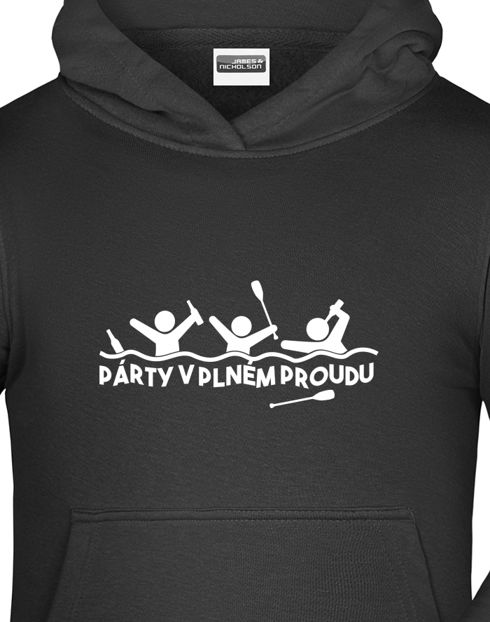 Dětská mikina s kapucí Párty v plném proudu