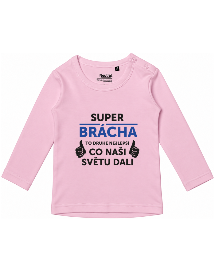 Dětské tričko s dlouhým rukávem Super brácha