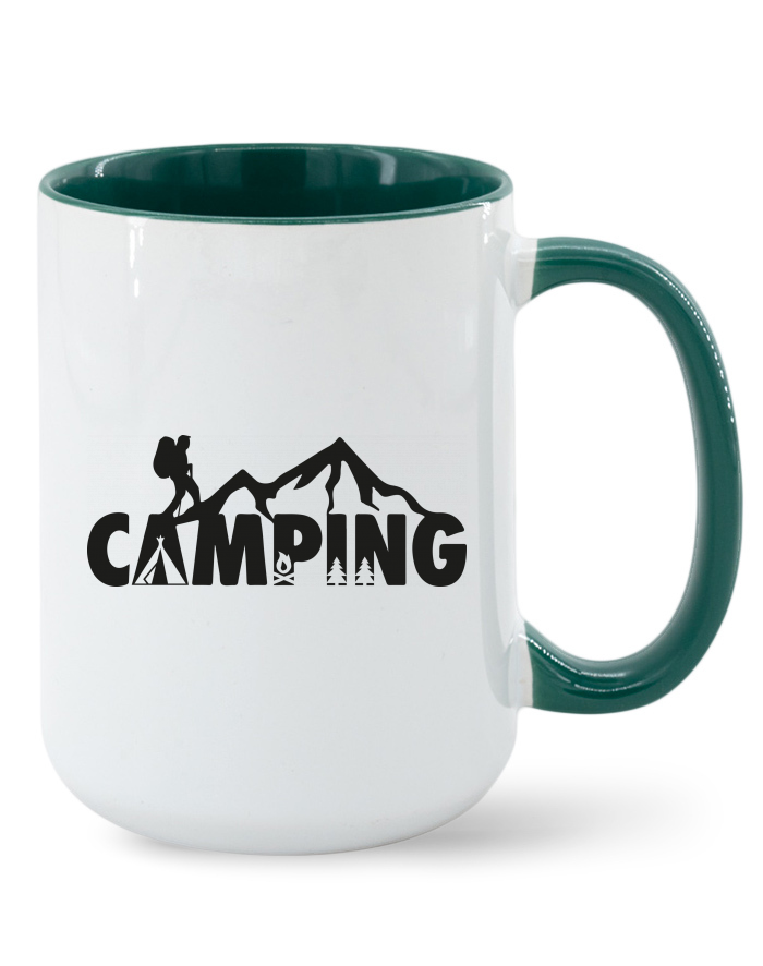Keramický hrnek MAX s potiskem Camping