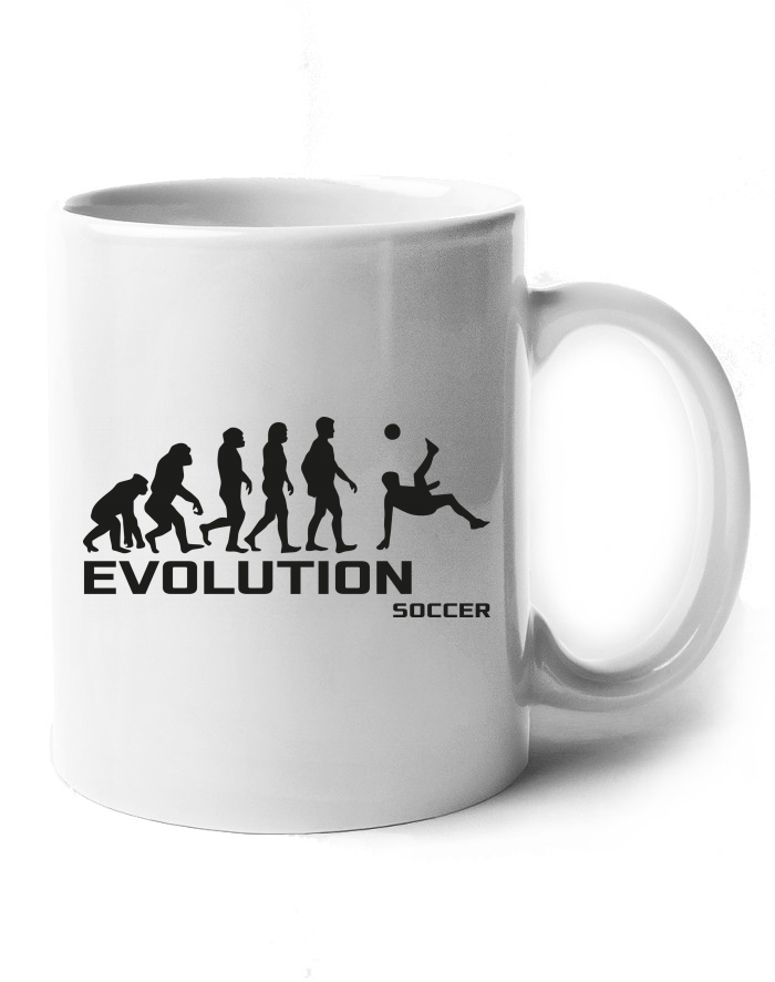 Keramický hrnek Evoluce fotbalu