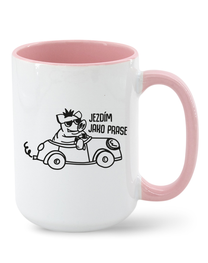 Keramický hrnek MAX - Jezdím jako prase