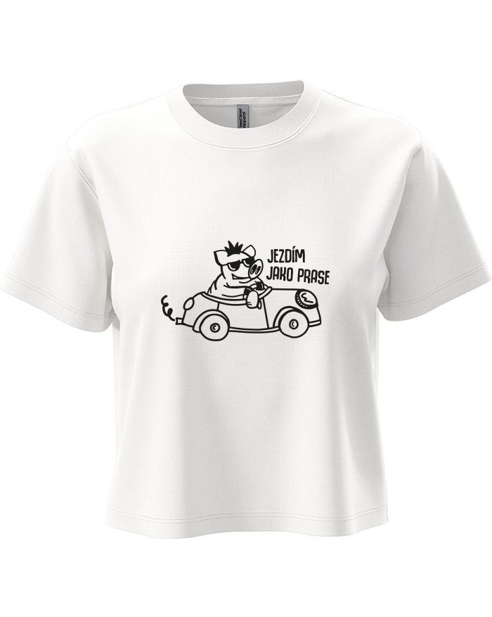 Dámský crop top Jezdím jako prase