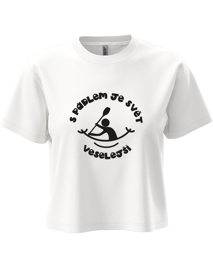 Dámský crop top S pádlem je svět veselejší