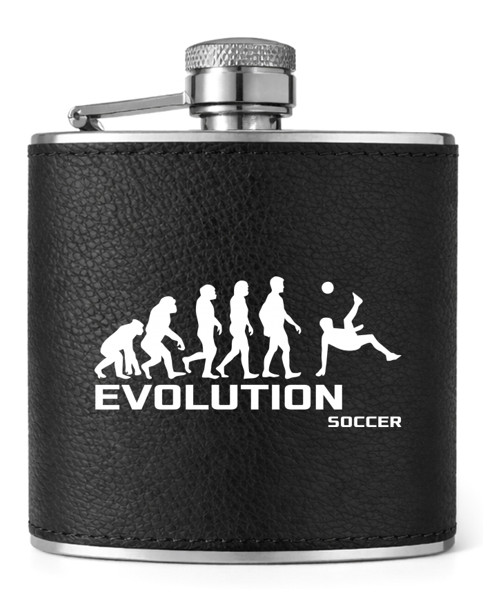 Kožená placatka Evoluce fotbalu