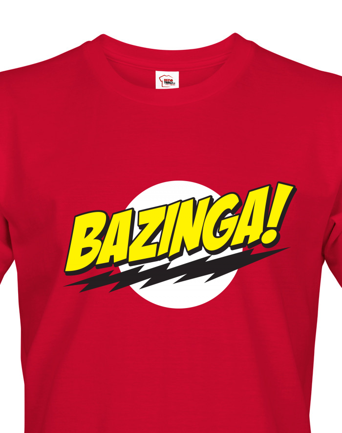 Pánské tričko Bazinga – Teorie velkého třesku