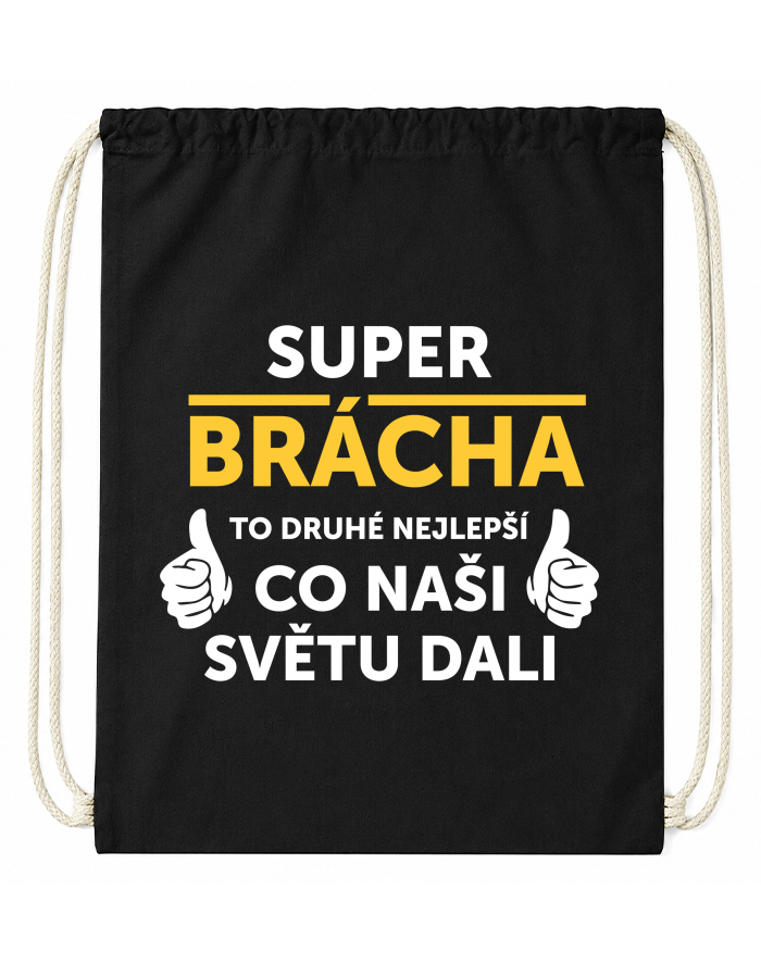 Bavlněný vak na záda Super brácha