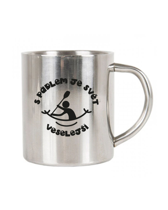 Nerezový termohrnek S pádlem je svět veselejší