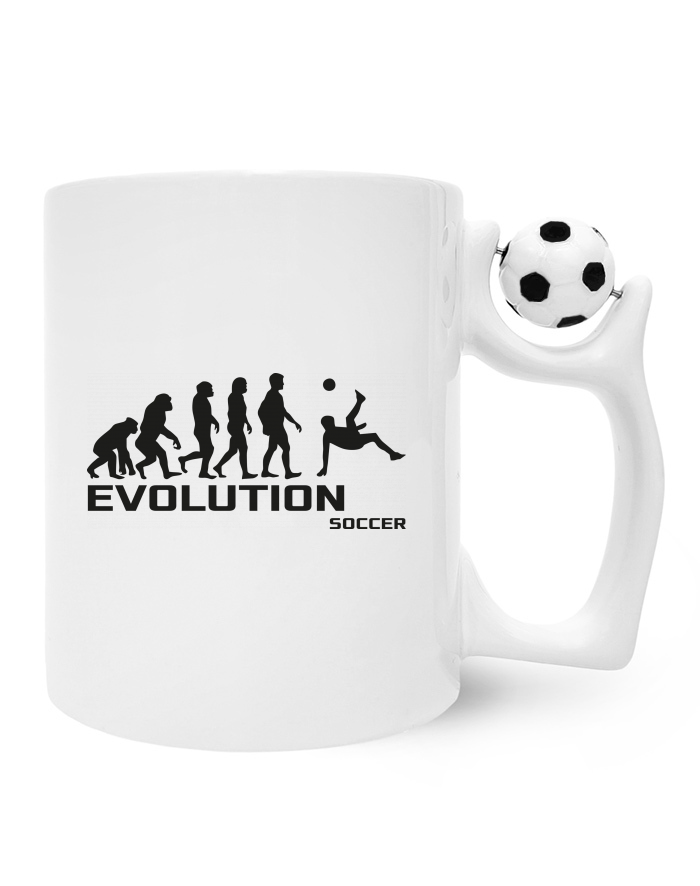 Keramický hrnek Evoluce fotbalu