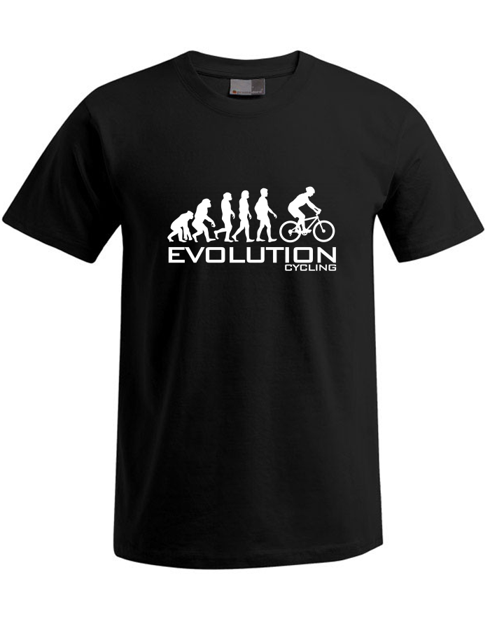 Pánské tričko Plus Size Evoluce cyklistiky