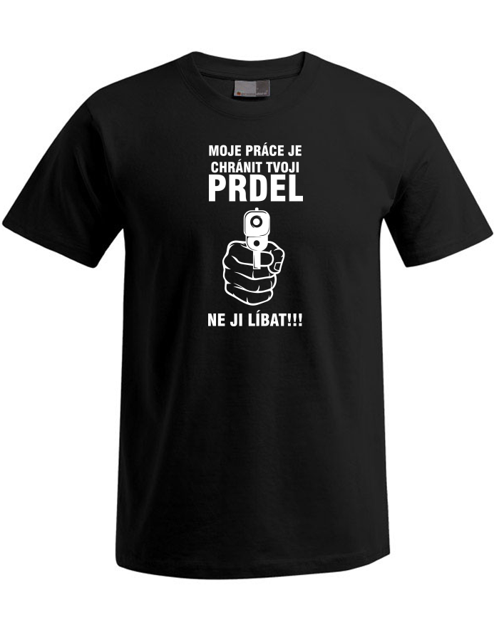 Pánské tričko Plus Size s krátkým rukávem Chráním tvoji prdel