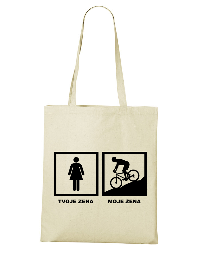 Nákupní taška Cyklo žena