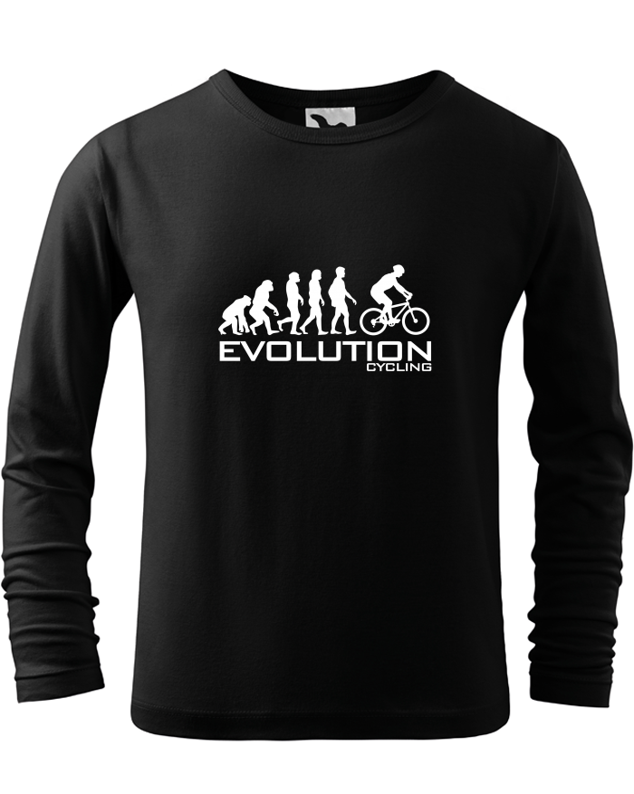 Dětské triko s dlouhým rukávem - Evoluce cyklistiky