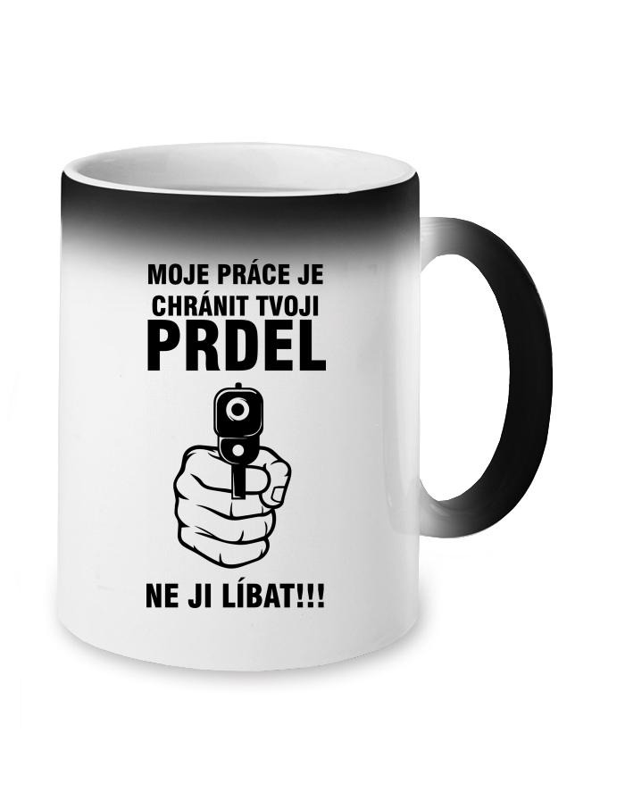 Magický měnící se hrnek Chráním tvoji prdel