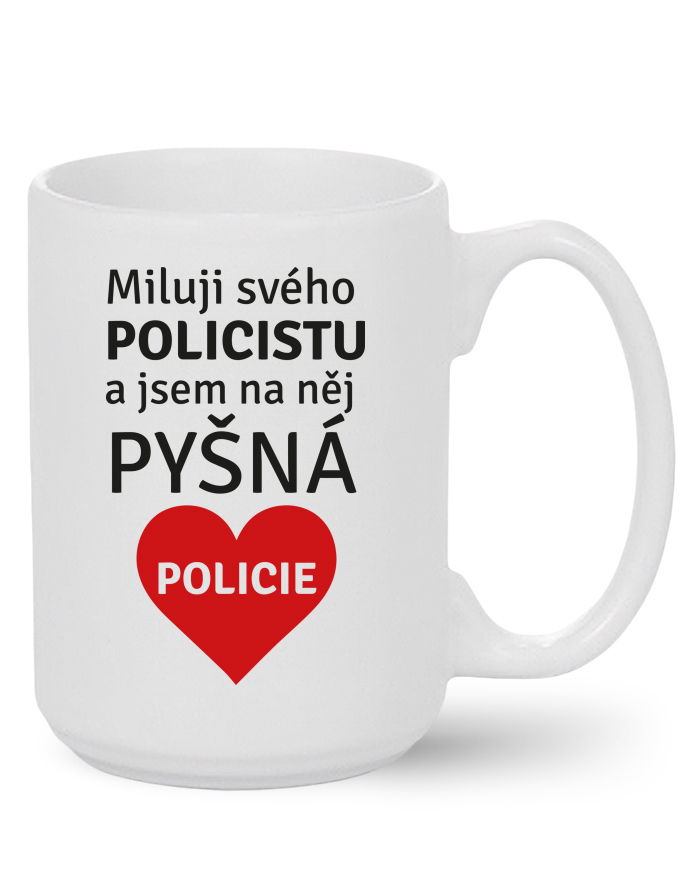 Keramický hrnek Miluji svého policistu