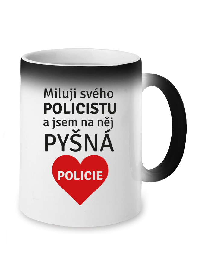 Magický měnící se hrnek Miluji svého policistu