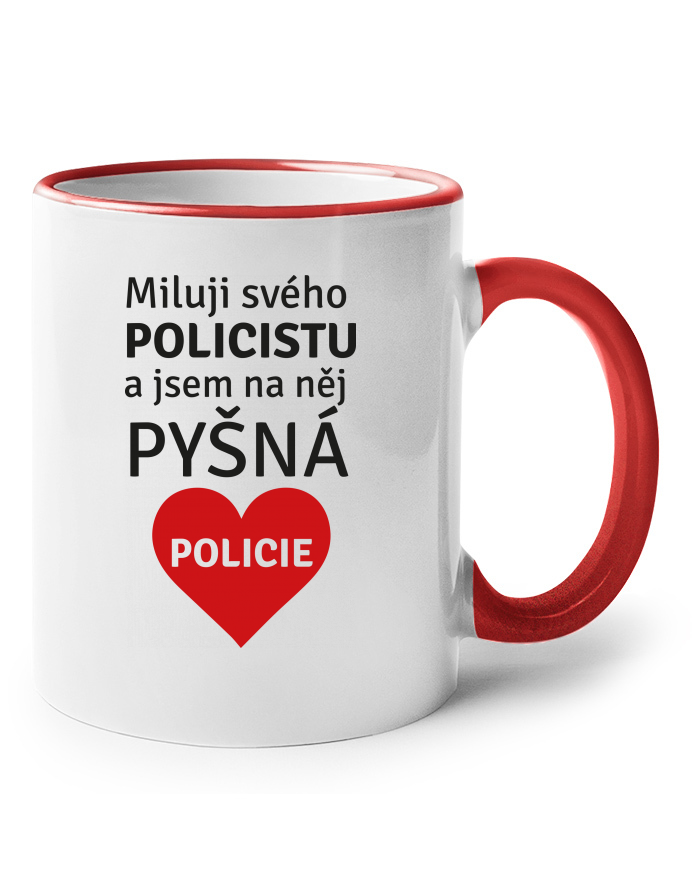 Keramický hrnek Miluji svého policistu