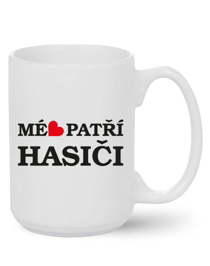 Keramický hrnek Mé srdce patří hasiči