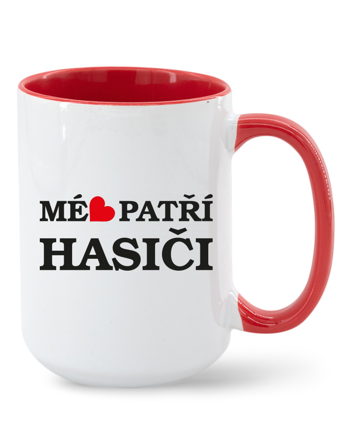 Keramický hrnek Mé srdce patří hasiči