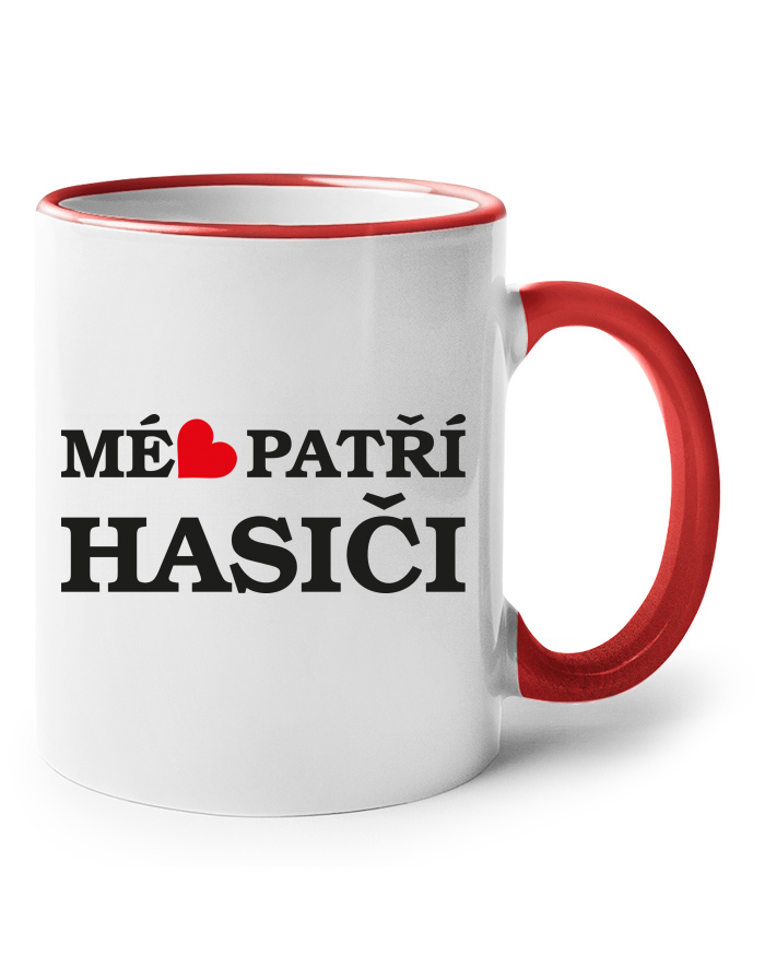 Keramický hrnek Mé srdce patří hasiči