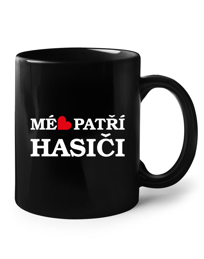 Keramický hrnek Mé srdce patří hasiči
