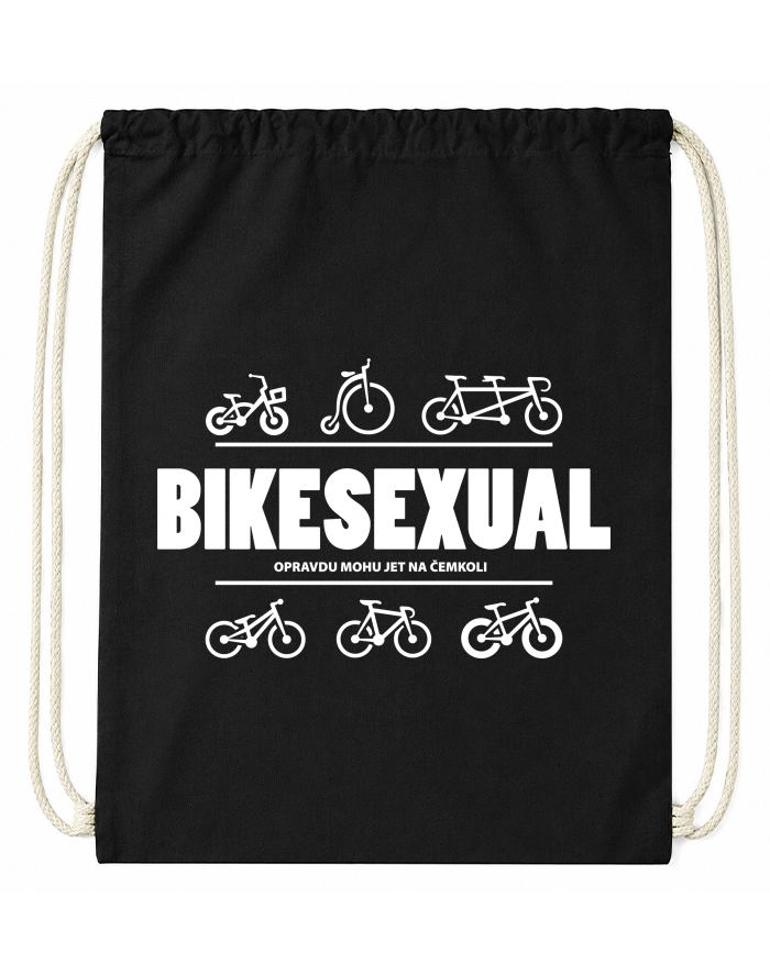Bavlněný vak na záda Bikesexuál