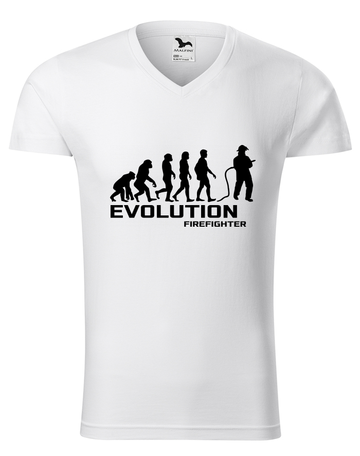Triko pro hasiče Evoluce – pánské s výstřihem do V