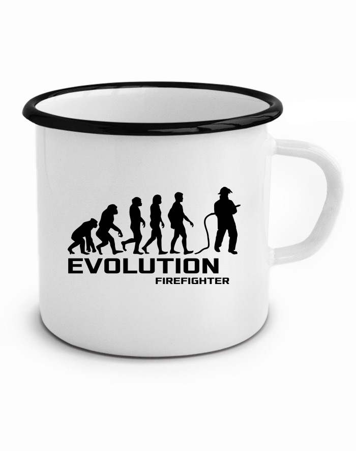 Plechový hrneček Pro hasiče Evoluce