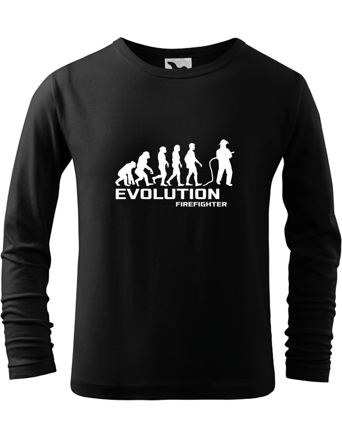 Dětské triko s dlouhým rukávem Pro hasiče Evoluce