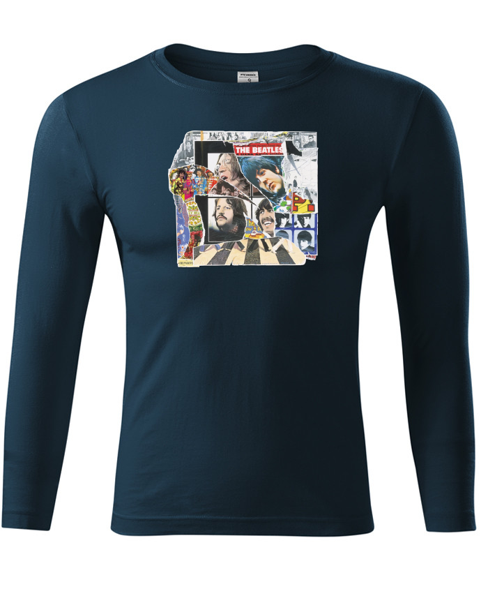 Tričko s dlouhým rukávem The Beatles 2 – koláž
