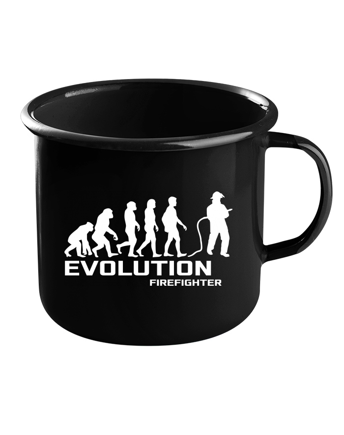 Plechový hrneček Pro hasiče Evoluce