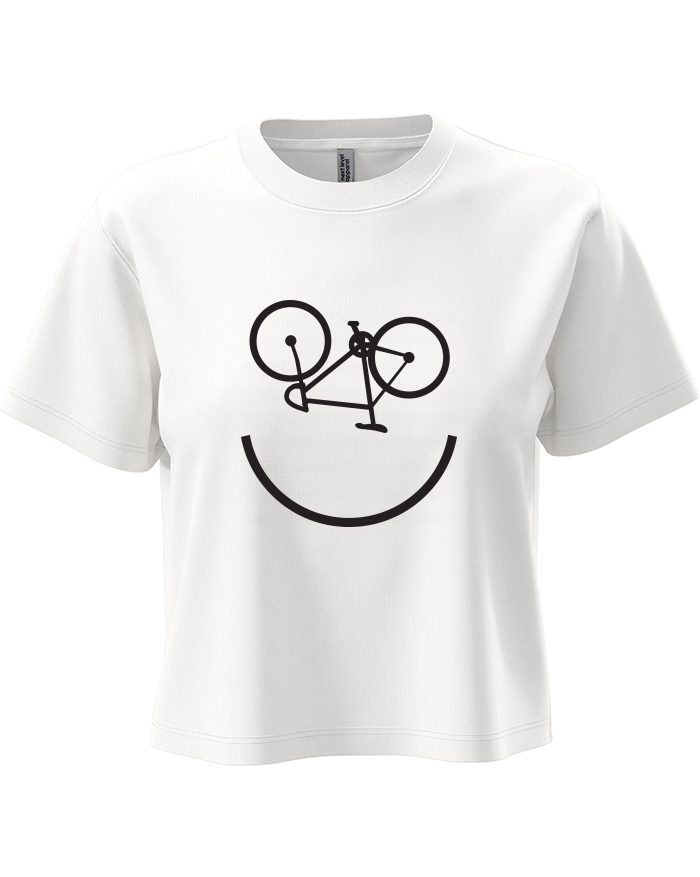 Dámský crop top cyklo úsměv