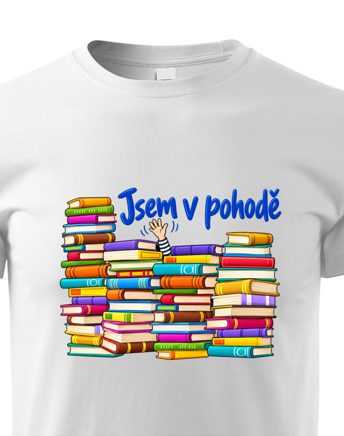 Dětské tričko Knížky - Jsem v pohodě