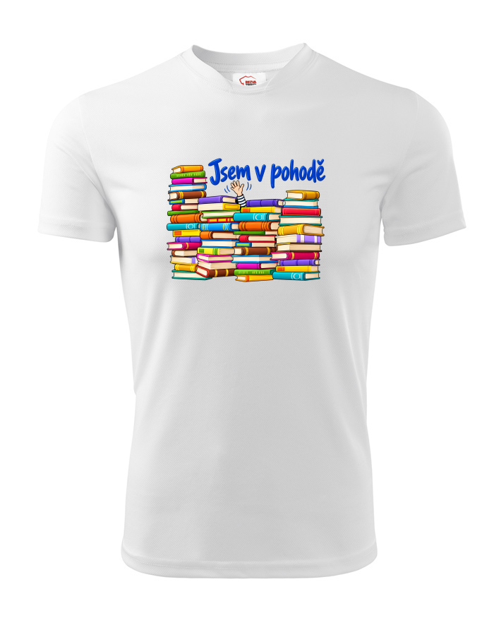 Dětské funkční tričko Knížky - Jsem v pohodě